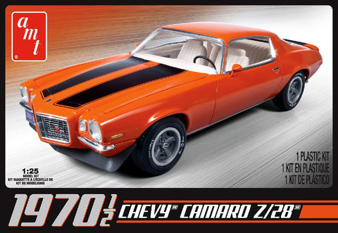 A AMT 1970 1/2 Chevy Camaro Z/28 1/25 Model Kit priced at $37.99 available from Echelon Hobbies