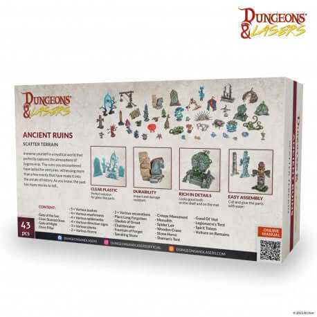 A Dungeons and Lasers Ancient Ruins priced at $64.49 available from Echelon Hobbies