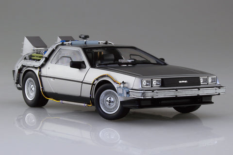 A Aoshima 1/24 (New Mold) Time Machine from Back To The Future Part Ⅰ priced at $83.99 available from Echelon Hobbies