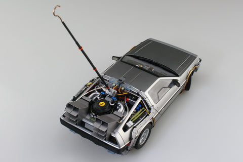 A Aoshima 1/24 (New Mold) Time Machine from Back To The Future Part Ⅰ priced at $83.99 available from Echelon Hobbies