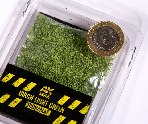 A AK Interactive Birch Light Green Leaves - 28mm 1/72 (Bag 7 grams) priced at $21.99 available from Echelon Hobbies