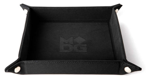 A FOLD UP VELVET DICE TRAY W/ PU LEATHER -BLACK priced at $21.75 available from Echelon Hobbies