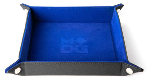 A FOLD UP VELVET DICE TRAY W/ PU LEATHER -BLUE priced at $21.75 available from Echelon Hobbies