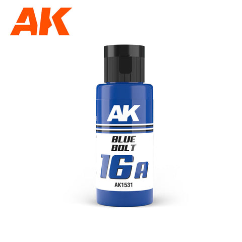 A AK Dual Exo 16A Blue Blot 60ml priced at $8.99 available from Echelon Hobbies