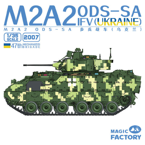 A Magic Factory 1/35 M2A2 ODS-SA IFV (Ukraine) priced at $99.99 available from Echelon Hobbies