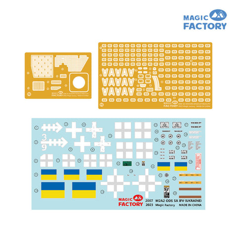 A Magic Factory 1/35 M2A2 ODS-SA IFV (Ukraine) priced at $99.99 available from Echelon Hobbies