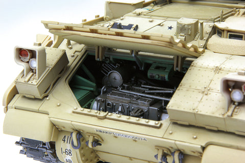 A Meng 1/35 U.S. Infantry Fighting Vehicle M2A3 Bradley w/BUSK III priced at $107.49 available from Echelon Hobbies