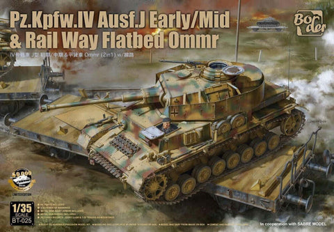 A Border Model 1/35 Pz.Kpfw. IV Ausf. J Early/Mid & Railway Flatbed Ommr priced at $95.99 available from Echelon Hobbies