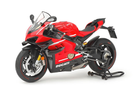 A Tamiya 1/12 Ducati Superleggera V4 priced at $69.75 available from Echelon Hobbies