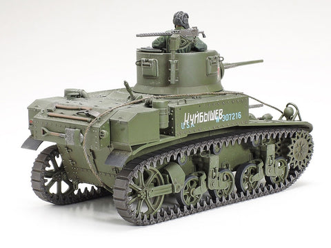 A Tamiya 1/35 M3 Stuart Late Production priced at $55.99 available from Echelon Hobbies