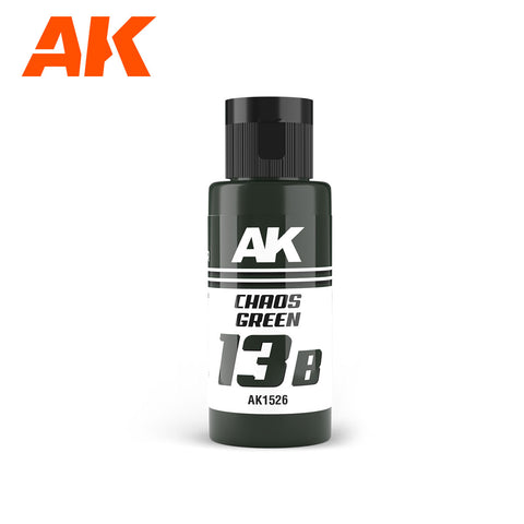 A AK Dual Exo 13B Chaos Green 60ml priced at $8.99 available from Echelon Hobbies