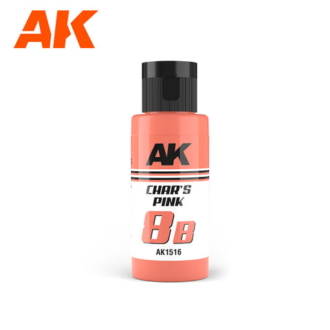 A AK Dual Exo 8B Char's Pink 60ml priced at $8.99 available from Echelon Hobbies