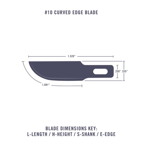 A Copy of Excel #10 Curved Edge Blade priced at $3.99 available from Echelon Hobbies