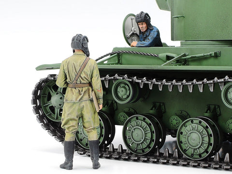 A Tamiya 1/35 Russian Kv-2 priced at $69.75 available from Echelon Hobbies