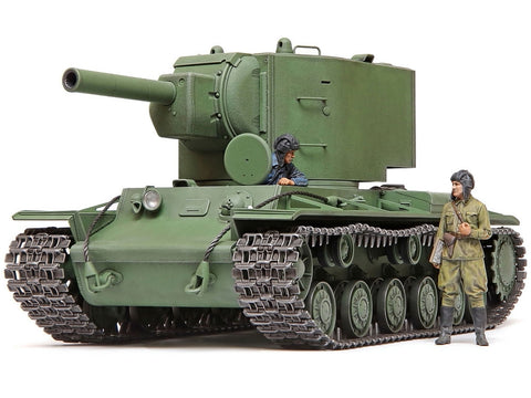 A Tamiya 1/35 Russian Kv-2 priced at $69.75 available from Echelon Hobbies