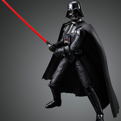 A Bandai Star Wars 1/12 Darth Vader Model Kit priced at $42.99 available from Echelon Hobbies