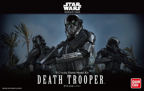 A Bandai Star Wars Character Line 1/12 Death Trooper Model Kit priced at $44.99 available from Echelon Hobbies