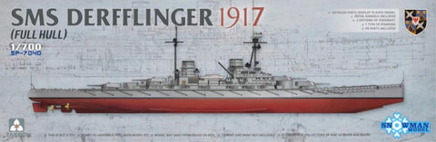 A Takom 1/700 SMS DERFFLINGER 1917 priced at $49.99 available from Echelon Hobbies