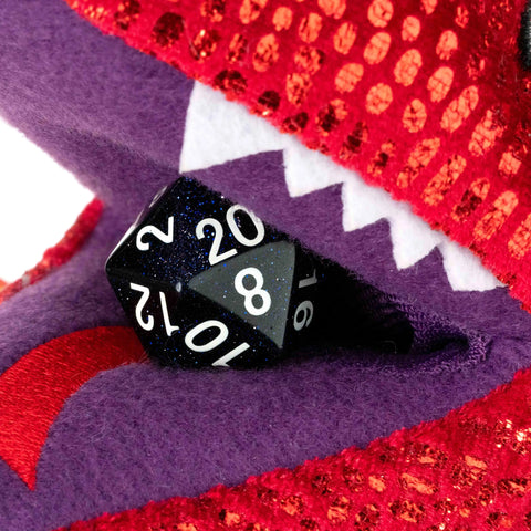 PLUSH DICE BAG RED DRAGON