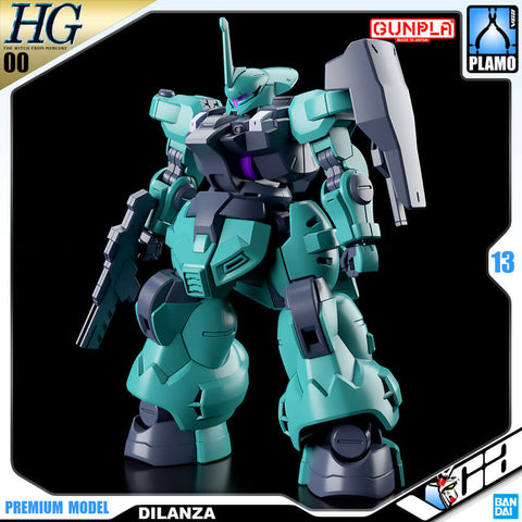 A Bandai HG #05 1/144 Dilanza (Standard Type/Lauda Custom) "Gundam: The Witch from Mercury" priced at $29.75 available from Echelon Hobbies