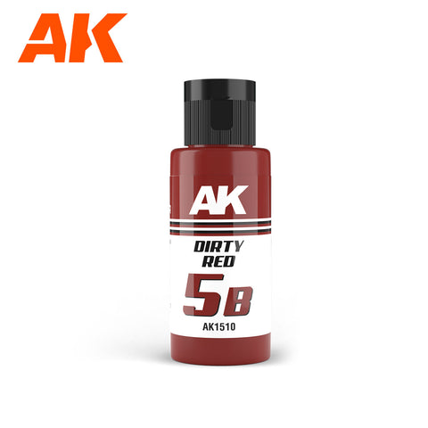 A AK Dual Exo 5B Dirty Red 60ml priced at $8.99 available from Echelon Hobbies