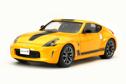 A Tamiya 1/24 Nissan 370Z Heritage Edition priced at $60.50 available from Echelon Hobbies