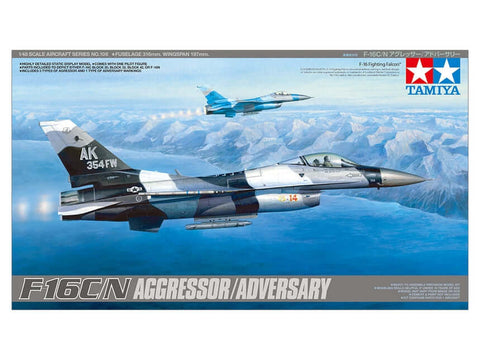 A Tamiya 1/48 F-16C/N Agressor Adversary priced at $86.99 available from Echelon Hobbies