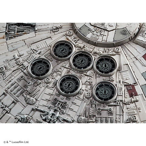 A Bandai Star Wars 1/144 Millennium Falcon (Rise of Skywalker Ver) Model Kit priced at $89.25 available from Echelon Hobbies