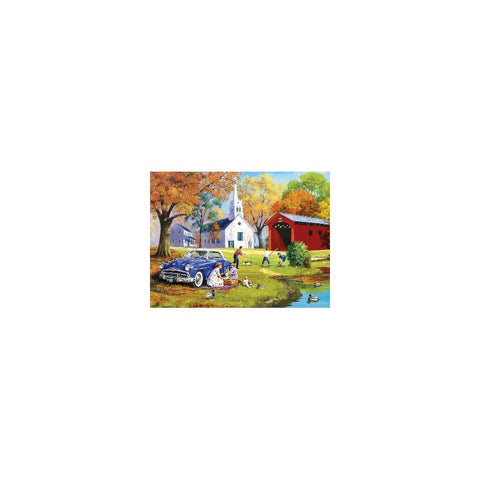 Family Time by the River - 300 Piece Puzzle