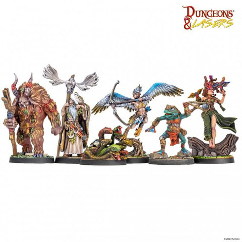 A Dungeons and Lasers Fantasy Miniatures Set priced at $79.99 available from Echelon Hobbies