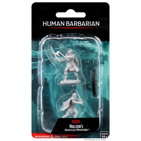 A D&D NOLZUR’S MARVELOUS MINIATURES: HUMAN FEMALE BARBARIAN priced at $7.99 available from Echelon Hobbies