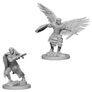 A D&D Unpainted Minis WV6 Male Aasimar Fighter priced at $7.99 available from Echelon Hobbies