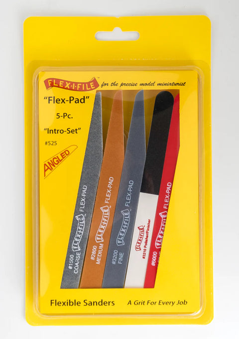 A Flex-I-File Flex Pad 5 Piece Intro Set priced at $27.49 available from Echelon Hobbies