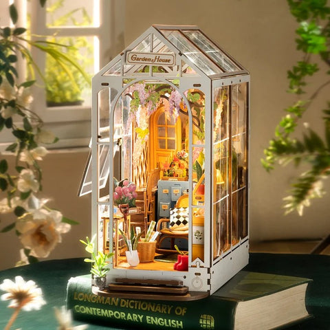 A BookNook Garden House priced at $45.99 available from Echelon Hobbies