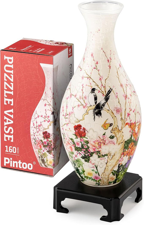 Flowers and Birds - Puzzle Vase