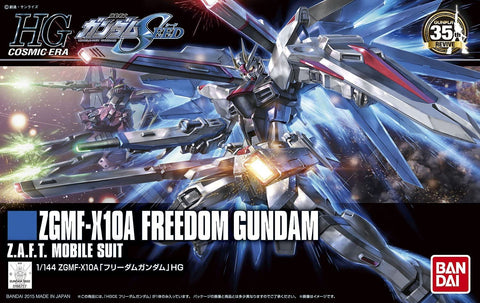 A Bandai HGCE #192 1/144 Freedom Gundam 'Gundam SEED' priced at $31.25 available from Echelon Hobbies