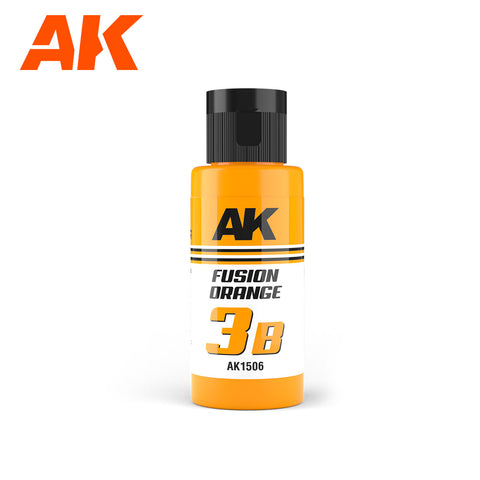 A AK Dual Exo 3B Fusion Orange 60ml priced at $8.99 available from Echelon Hobbies