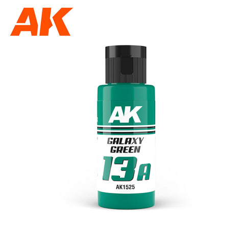 A AK Dual Exo 13A Galaxy Green 60ml priced at $8.99 available from Echelon Hobbies