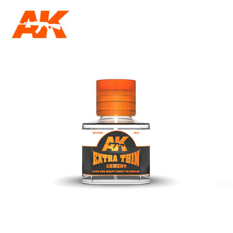 A AK Interactive Extra Thin Cement priced at $9.99 available from Echelon Hobbies