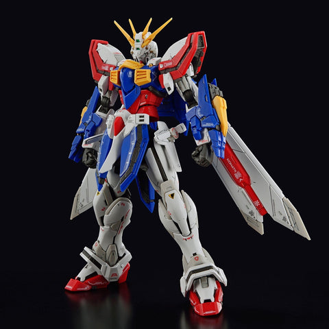 A Bandai RG #37 1/144 God Gundam "Mobile Fighter G Gundam" priced at $60.75 available from Echelon Hobbies