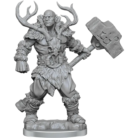 A D&D FRAMEWORKS: GOLIATH BARBARIAN MALE - UNPAINTED AND UNASSEMBLED priced at $21.99 available from Echelon Hobbies