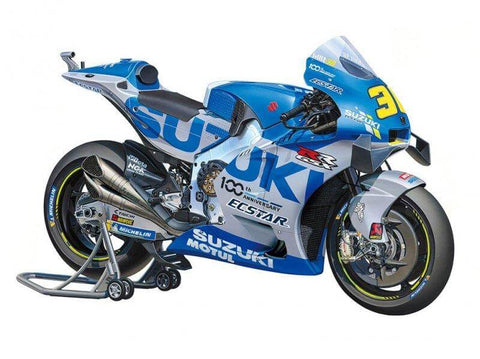 A Tamiya 1/12 Gsx-Rr '20 priced at $69.75 available from Echelon Hobbies