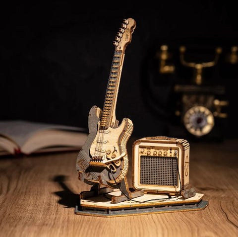 A Electric Guitar 3D Puzzle priced at $19.99 available from Echelon Hobbies