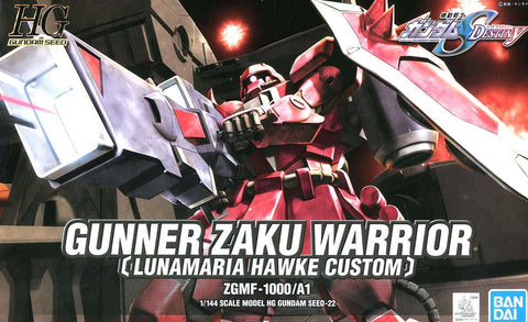 A Bandai HG 1/144 #22 Gunner ZAKU Warrior Luna Maria 'Gundam SEED Destiny' priced at $24.99 available from Echelon Hobbies