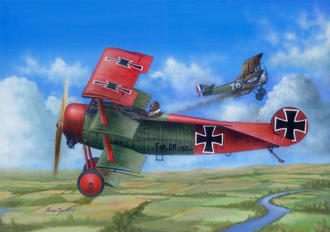 A I Love Kit 1/24 Fokker Dr.I priced at $44.75 available from Echelon Hobbies