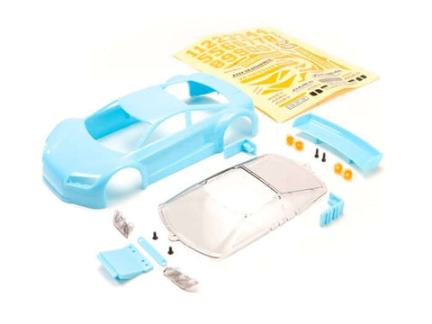 A JOMUREMA Mini-Z GT01 Car Body Set Blue priced at $49.50 available from Echelon Hobbies