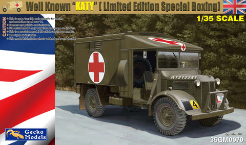 A Gecko 1/35 Famous KATY(Special Edition) priced at $89.99 available from Echelon Hobbies