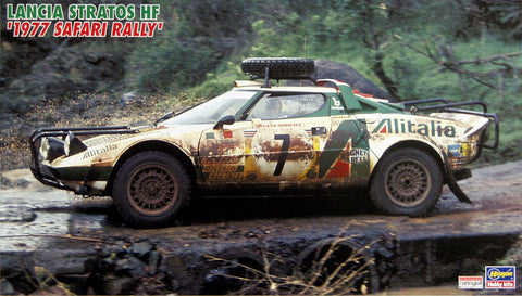 A Hasegawa Lancia Stratos Hf '1977 Safari Rally' priced at $38.75 available from Echelon Hobbies