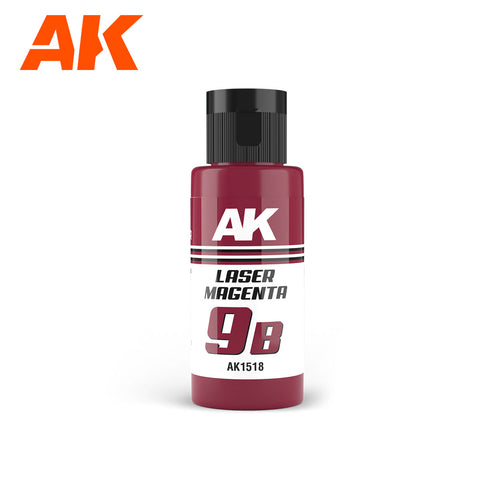 A AK Dual Exo 9B Laser Magenta 60ml priced at $8.99 available from Echelon Hobbies