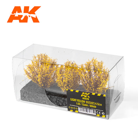 A AK Interactive Light Yellow Bushes 4-6 cm priced at $21.99 available from Echelon Hobbies